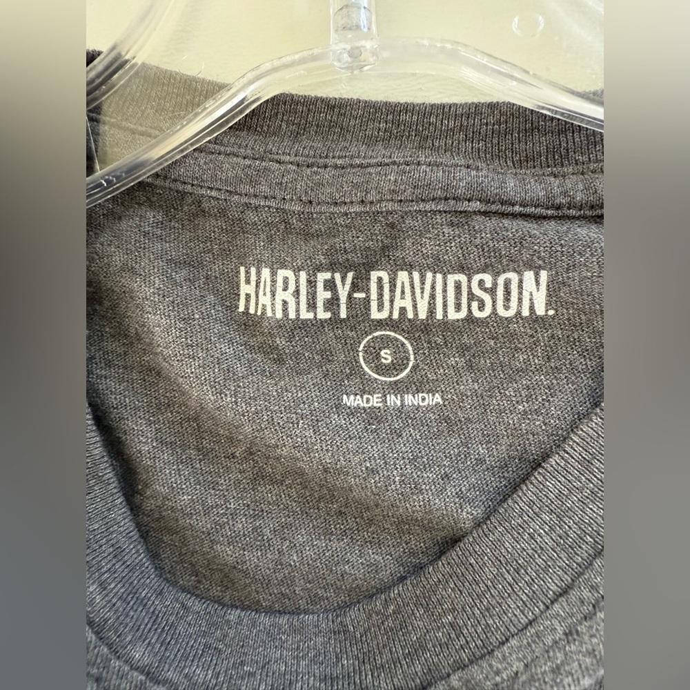 Harley-Davidson “Live To Ride Ride To Live” Grey Short Sleeve T-Shirt Size Small - Picture 7 of 10
